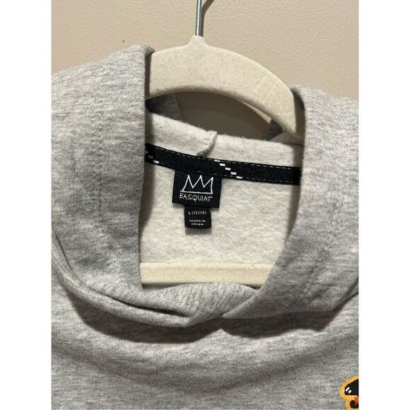 JEAN-MICHEL BASQUIAT BOYS LARGE 12-14 PEZ DISPENSER HOODIE T-REX DINOSAUR - Picture 4 of 7